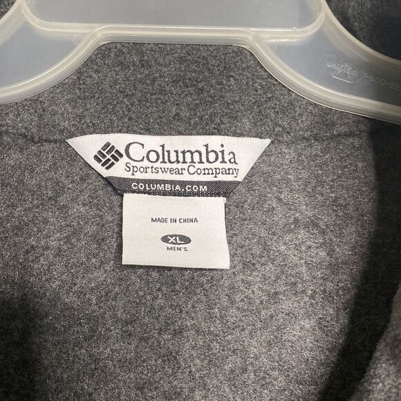 COLUMBIA Men’s Full Zip Charcoal Vest Size XL NWT - Picture 3 of 5